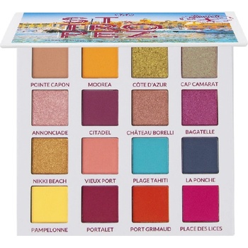 BH Cosmetics BH 16 Color Shadow Palette Summer In St Tropez Сенки палитра 16gr
