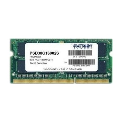 Patriot DDR3 8GB 1600MHz CL9 PSD38G16002S