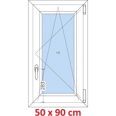 Soft Plastové okno 50x90 cm otevíravé a sklopné Daglesie – Zboží Mobilmania