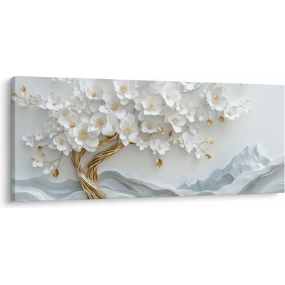 Obraz - 3D elegantní strom života, jednodílný 120x50 cm
