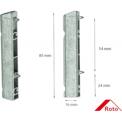 Roto NT Spodní pant - křídlový závěs K 3/100 230343