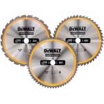 DEWALT - Комплект циркулярни дискове за дърво, 305x30 mm, 3 части DT1964 (DT1964)