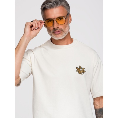 Ombre Clothing Тениска "OM-TSCT-0275" - кремав цвят Ombre Clothing Ombre Clothing | Kafyav | МЪЖЕ | M