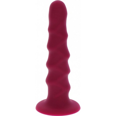 Silikonové dildo s přísavkou Ribbed Dong 16 cm