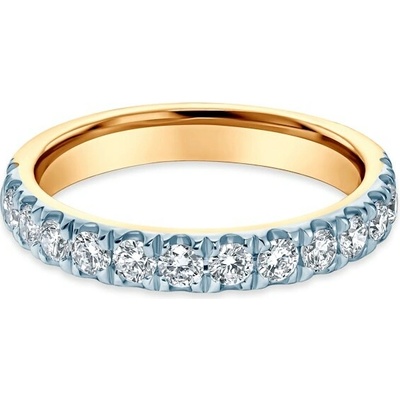 Savicki Zásnubný prsteň dvojfarebné zlato laboratórne diamanty SAVR59652 Y LGD