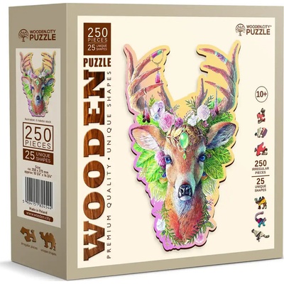 WOODEN CITY Dřevěné Módní jelen EKO 250 dílků