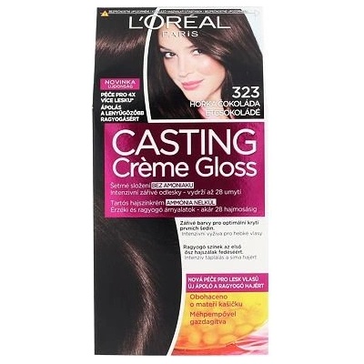 L'Oréal Paris Casting Creme Gloss barva na vlasy na barvené vlasy na všechny typy vlasů 323 Darkest Chocolate 48 ml