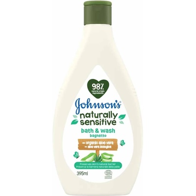 Johnson's Шампоан за коса и тяло Johnson's - Naturally Sensitive, 395 ml