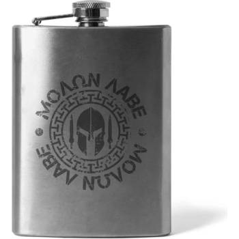 Image 1 of DRAGOWA Гравирана плоска бутилка Molon Labe 210 ml (36428)