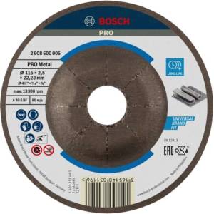 Bosch - Режещ диск за метал 115x22, 23 мм 2608600005 (2608600005)