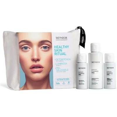 Skeyndor Expert Cleanse Pro Healthy Skin Ritual Set micelární olej 50 ml + odličovací mléko 100 ml + vitamínová esence 50 ml dárková sada