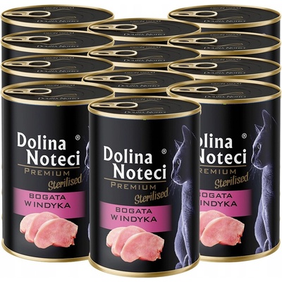 Dolina Noteci Premium Sterilised s vysokým obsahom morčacieho mäsa 6 x 400 g
