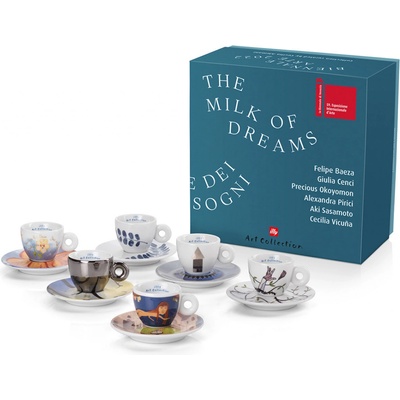 Illy Biennale 2022 porcelánové šálky s tanierikom 6 x 60 ml