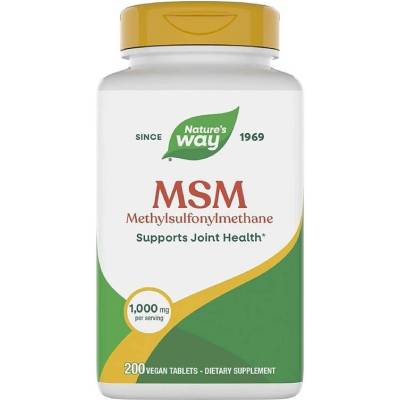 Nature's Way MSM, 1000 mg, 200 таблетки, Nature’s Way