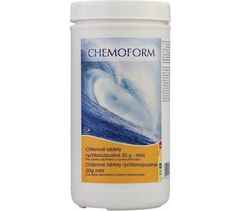 VÁGNER POOL 911020100 Chemoform chlórové tablety rychlorozpustné mini - 1 kg