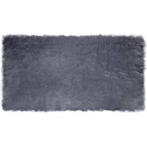 vidaXL Изкуствена овча килим TAFALLA Антрацит 80 x 150 cm Полиестер (42021588)