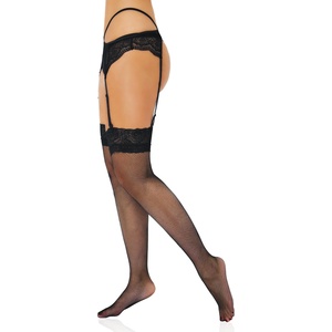 Kinky Diva Мрежести чорапи с дантелен кант