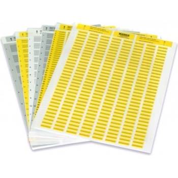 Partex PLL040006D4SM полиестерни етикети 40x6 мм, жълто A4, 10x176 бр (PLL040006D4SM)