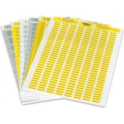 Partex PLL040006D4SM полиестерни етикети 40x6 мм, жълто A4, 10x176 бр (PLL040006D4SM)