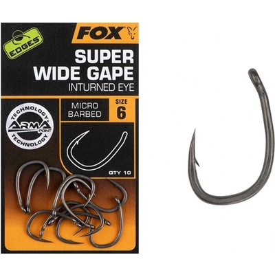 Fox Edges Armapoint Super Wide Gape Inturned Eye veľ.6 10 ks