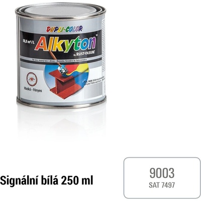 Alkyton RAL 9003 polomatný 0,25L signální bílá