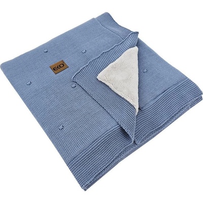 EKO pletená deka s podšívkou Jeans