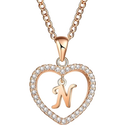 HARAHU Колие Писмо - n / Златна kp5197 (5197)