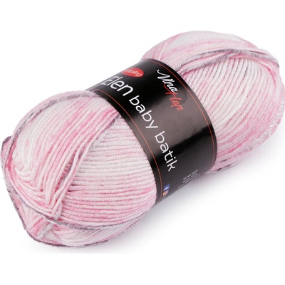 Pletací příze Elen baby batik 100 g Varianta: 2 (5110) růžová sv., Balení: 1 ks 50241/123004/233618