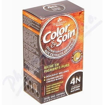 Color & Soin barva na vlasy 4N přírodní hnědá 135 ml