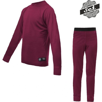 Sensor Merino Active set detský tričko dl.rukáv + spodky lilla