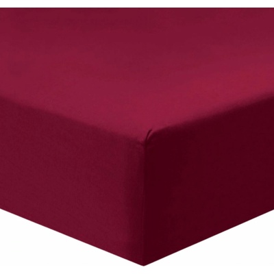 TiaHome Prostěradlo jersey bordové 180x200