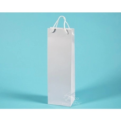 papírové tašky ALEX (na víno) 11,5x9x37 matná křída 170g matné lamino, Karton 1 karton (250 ks)