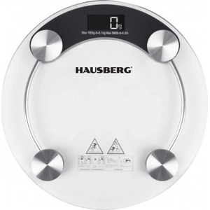 Hausberg Черна стъклена везна за баня Hausberg HB-6000NG (HB-6000NG)