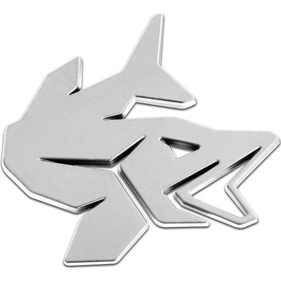 Delphin PIKE Chróm 3D nálepka