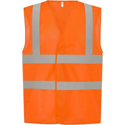 Yoko vesta HVW120 Hi Vis síťovaná výstražná oranžová fluorescent