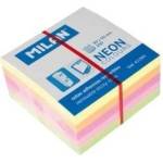 MILAN Sticky notes neon mix minicube 50x50 250pcs MILAN