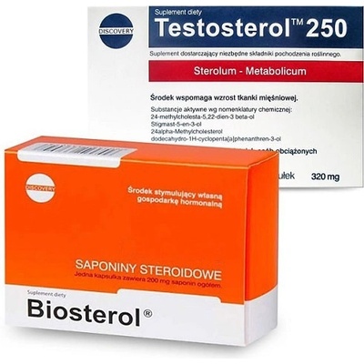MEGABOL Testosterol 250, 30 Capsules + Megabol Biosterol, 30 Capsules