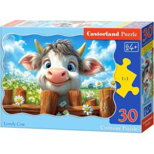 Castorland Пъзел Castorland от 30 части - Очарователна кравичка (В-03839) - ozone