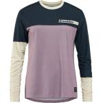 Horsefeathers Дамска фланелка с дълъг ръкав за колоездене Horsefeathers Women's Quantum L/S Bike Jersey Cycling jersey - Indigo / Iris - размер XL (156-2803-0115)