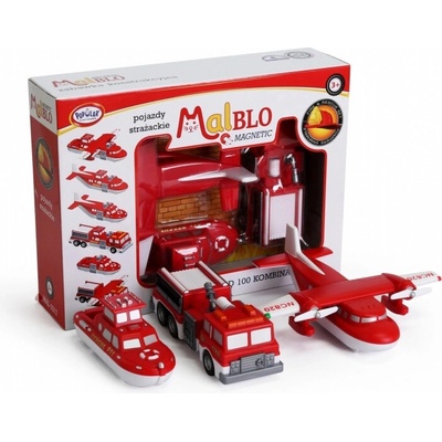 Malblo Magnetická hasičská auta 3+ Malblo