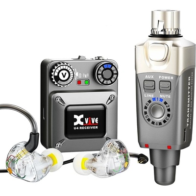 Xvive Безжичен адаптер мониторинг система Xvive U4T9 + слушалки