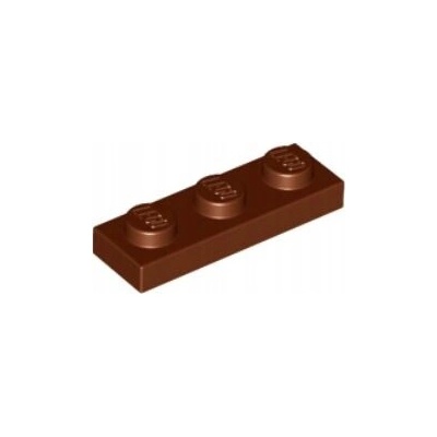 LEGO® 3623 PLOŠTIČKA 1X3 HNEDÁ 3 ks