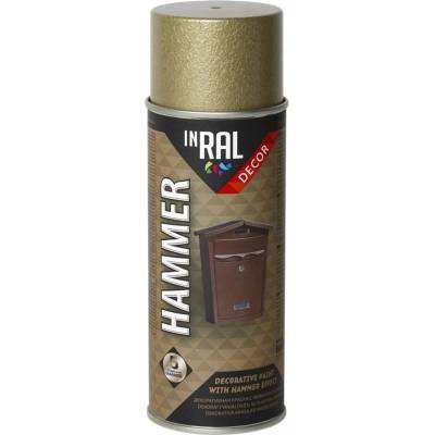 Tegra Inral farba v spreji s kladivkovým efektom 400 ml zlatá