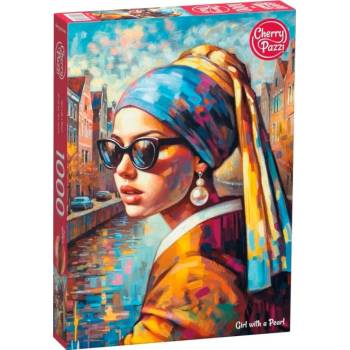 Cherry Pazzi - Puzzle Girl wih a Pearl - 1 000 piese
