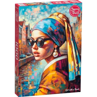 Cherry Pazzi - Puzzle Girl wih a Pearl - 1 000 piese
