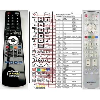 GENERAL PANASONIC N2QAYB000071 - съвместимо дистанционно управление на марката General (N2QAYB000071)