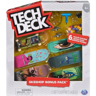 Tech Deck Fingerboard 6 ks so príslušenstvom pevné prevedenie