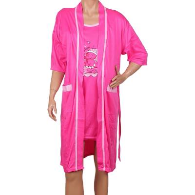 Комплект за бременни и кърмачки в цикламено със слонче