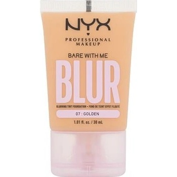 NYX Professional Makeup Bare With Me Blur Tint Foundation zmatňující make-up se středním krytím 07 golden 30 ml