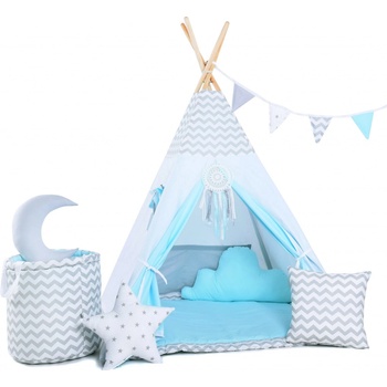 Sowadesind teepee Modrý vietor modrá/biela